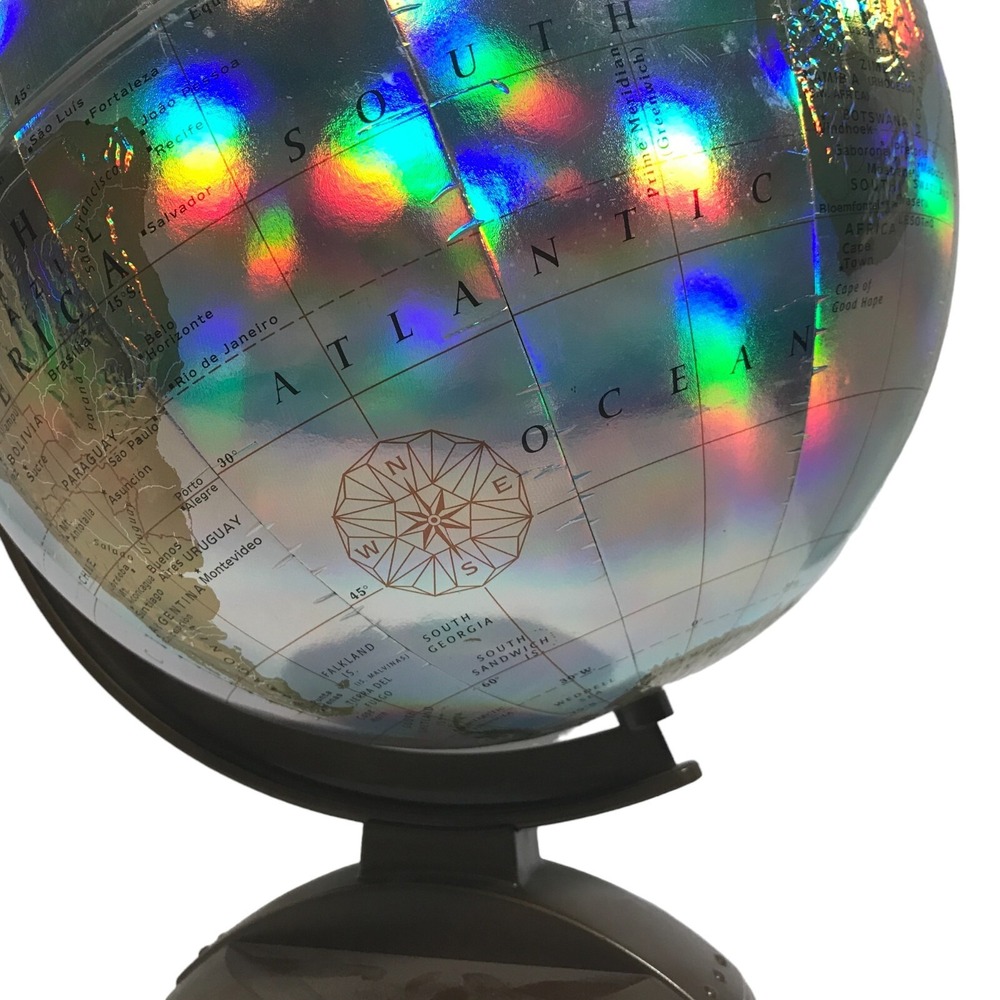 Vintage Replogle World Prism Series 12 Inch Diameter Raised Geography Globe - Picture 10 of 16